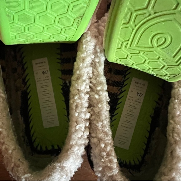 Rothy’s The Slipper in Black & Camel Plaid Slipper Slip-On Size 7 - Picture 10 of 12